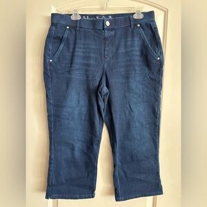 Belle by Kim Gravel Flexibelle Straight Leg Jean Capris